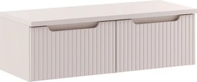 Závesná skrinka pod umývadlo Nova Cashmere s doskou 100 cm kašmírová