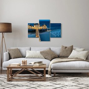 Obraz - hotel na pláži (90x60 cm)
