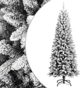 Zasnežený umelý vianočný stromček 180 cm PVC a PE 345190