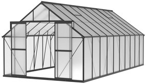 Skleník 245 x 304 x 606 cm, čierny