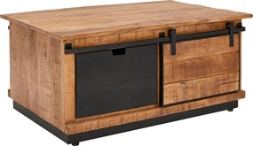 XXXLutz KONFERENČNÝ STOLÍK, hnedá, čierna, drevo, kov, 100/66/45 cm Livetastic - Stolíky do obývačky - 000377014101
