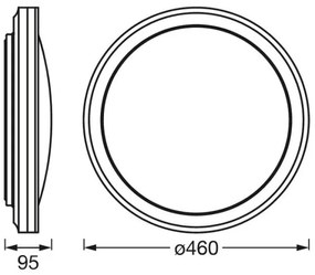 Ledvance -LED RGBW Stmievateľné stropné svietidlo SMART+ CIRCLE LED/28W/230V Wi-Fi