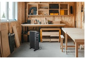 Sencor - Olejový radiátor so 9 rebrami 800/1200/2000W/230V čierna