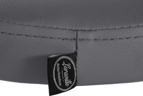 Barová stolička Ponte - koženka, chróm rám - Sivá