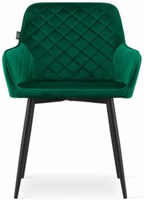 Zamatová stolička Amsterdam zelená