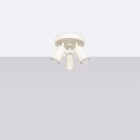 Sollux SL.1497 - Bodové svietidlo RING 3xGU10/10W/230V krémová