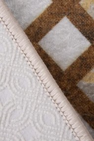 Protišmykový koberec MILANO 40021-01 krémový / zlatý