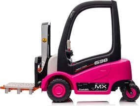 LEAN CARS Batériový vysokozdvižný vozík XMX638 ružový