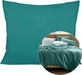 SATÉNOVÁ DEKORAČNÁ OBLIEČKA NA VANKÚŠ SATYNLOVE 40X60 CM TMAVOTYRKYSOVÁ