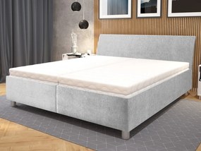 Posteľ Bali 180x200 cm, svetlosivá látka