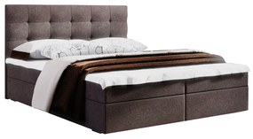 Manželská posteľ Boxspring 140 cm Fade 2 Comfort (tmavohnedá) (s matracom a úložným priestorom). Vlastná spoľahlivá doprava až k Vám domov. 1055879