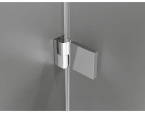 Mexen Lunar-B Duo, výklopný sprchový kút 85 x 85 cm, 8mm číre sklo, chrómový profil, 832-085L-085P-01-00