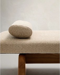 Béžová/v prírodnej farbe ženilková leňoška (variabilný roh) Topaz – Kave Home