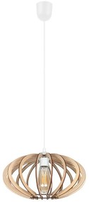 Luster na lanku EARTH 1xE27/60W/230V biela/béžová