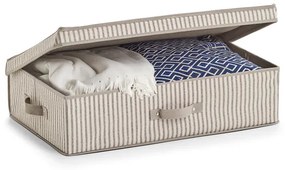 Pevný úložný box na oblečenie, na textil, pod posteľ, prúžok, 62x38x16cm