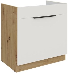 Kuchynská skrinka Aria-Wh/Ar Anti Fingerprint 80zl 1s Bb