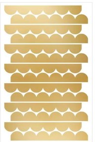 Samolepka do dětského pokoje zlaté kruhy průměr 9cm