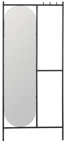 Nástenné zrkadlo s vešiakom 70x160,5 cm – Ixia