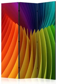 Paraván - Rainbow Wave [Room Dividers] Veľkosť: 135x172, Verzia: Obojstranný