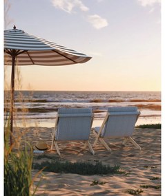 Biele/svetlo modré kreslo Boogie - Karup Design