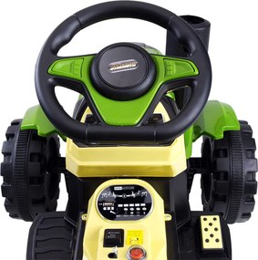 JOKOMISIADA Traktor s prívesom na akumulátor, svietiaci, zelený PA0234