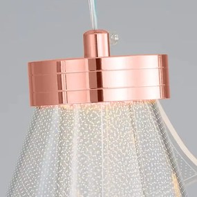 Toolight Toolight, LED závesné svietidlo, 10W, 4000K, 467lm, APP1765-1CP, ružové zlato, OSW-09309