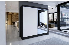 Šatníková skriňa s posuvnými dverami Bar I, Farby: sonoma, Osvetlenie: osvetlenie LED RGB - farebné