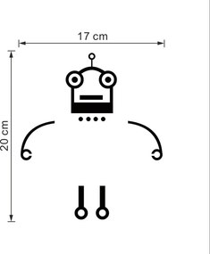 Robot - nálepka nad vypínač