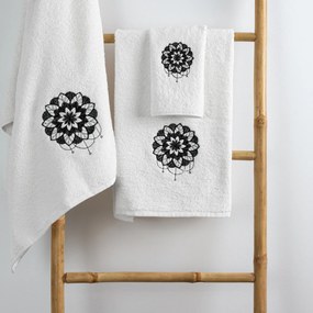 BAVLNENÝ UTERÁK LOTUS SADA 1KS 30X50 CM, 1KS 50X90 CM, 1KS 70X140 CM BIELA