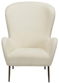 Krémové kreslo z textílie buklé Glam – DAN-FORM Denmark