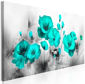 Artgeist Obraz - Turquoise Meadow (1 Part) Narrow Veľkosť: 150x50, Verzia: Premium Print