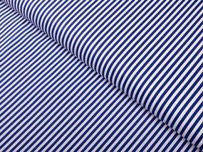 Biante Detské bavlnené posteľné obliečky do postieľky Sandra SA-364 Modro-biele pásiky Do postieľky 90x140 a 40x60 cm