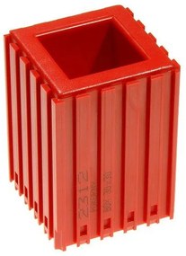Plastový box na sústružnícke nože s profilom držiaka 30x30, modul 5x5, 1 dutina, červená