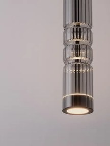 LED čierno-šedý dizajnový luster Bento 58