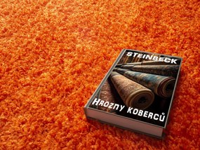 Mono Carpet, Kusový koberec Efor Shaggy 3419 Orange, 80x150, oranžová, obývacia izba