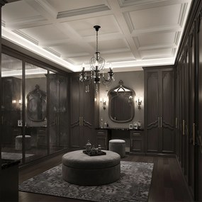 Toolight Toolight, stropné svietidlo 5xE14, EBT010-5CP, čierna, OSW-01245