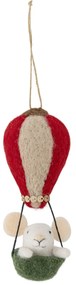 Bloomingville Plstená vianočná ozdoba Peo Green Wool