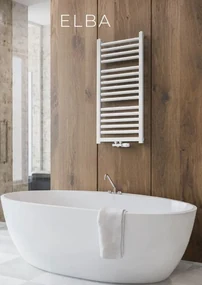 Regnis Elba, Vykurovacie teleso 440x1580mm so stredovým pripojením 50mm, 701W, čierna, ELBA160/40/D5/BLACK