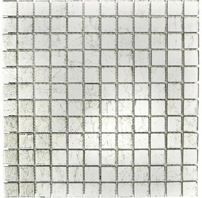 Sklenená mozaika XCM 8SB16 STRIEBORNÁ 30x30 cm