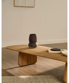 Konferenčný stolík z dubového dreva v prírodnej farbe 64x146 cm Pirita – Kave Home