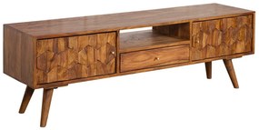Dizajnový TV stolík Justice, 140 cm, sheesham