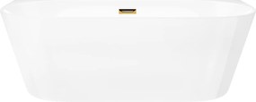 Nástenná vaňa Corsan Mono 150, zlatá zátka