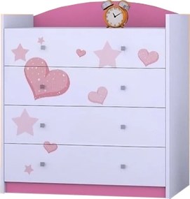 OR Komoda Mery ružová K06 - viac variantov Motív: A - Bez motívu