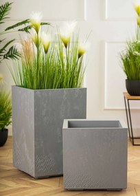 Květináč na kolečkách BETONIQUE 39x39,4 cm šedý beton
