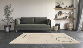 Balta, Kusový koberec Canvas 18725-065, 120x170, béžová, obývacia izba