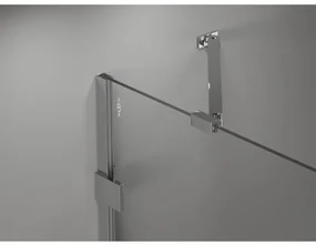 Mexen Lunar, výklopný sprchový kút ľavý 95 x 90 cm, 8mm číre sklo, chrómový profil, 834-095-090-01-00-L