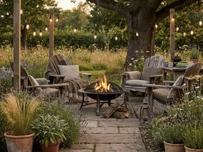 Kovové prenosné ohnisko FIREBOWL ∅ 90 cm, čierne