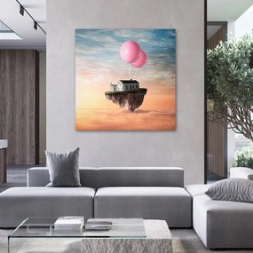 Gario Obraz na plátne Domček na balóne - Zehem Chong Rozmery: 30 x 30 cm