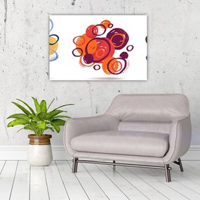 Obraz farebných kruhov (90x60 cm)