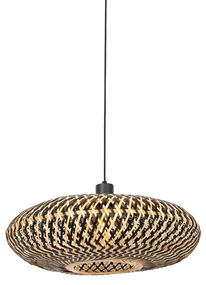 Orientálne závesné svietidlo čierny bambus 50 cm - Ostrava